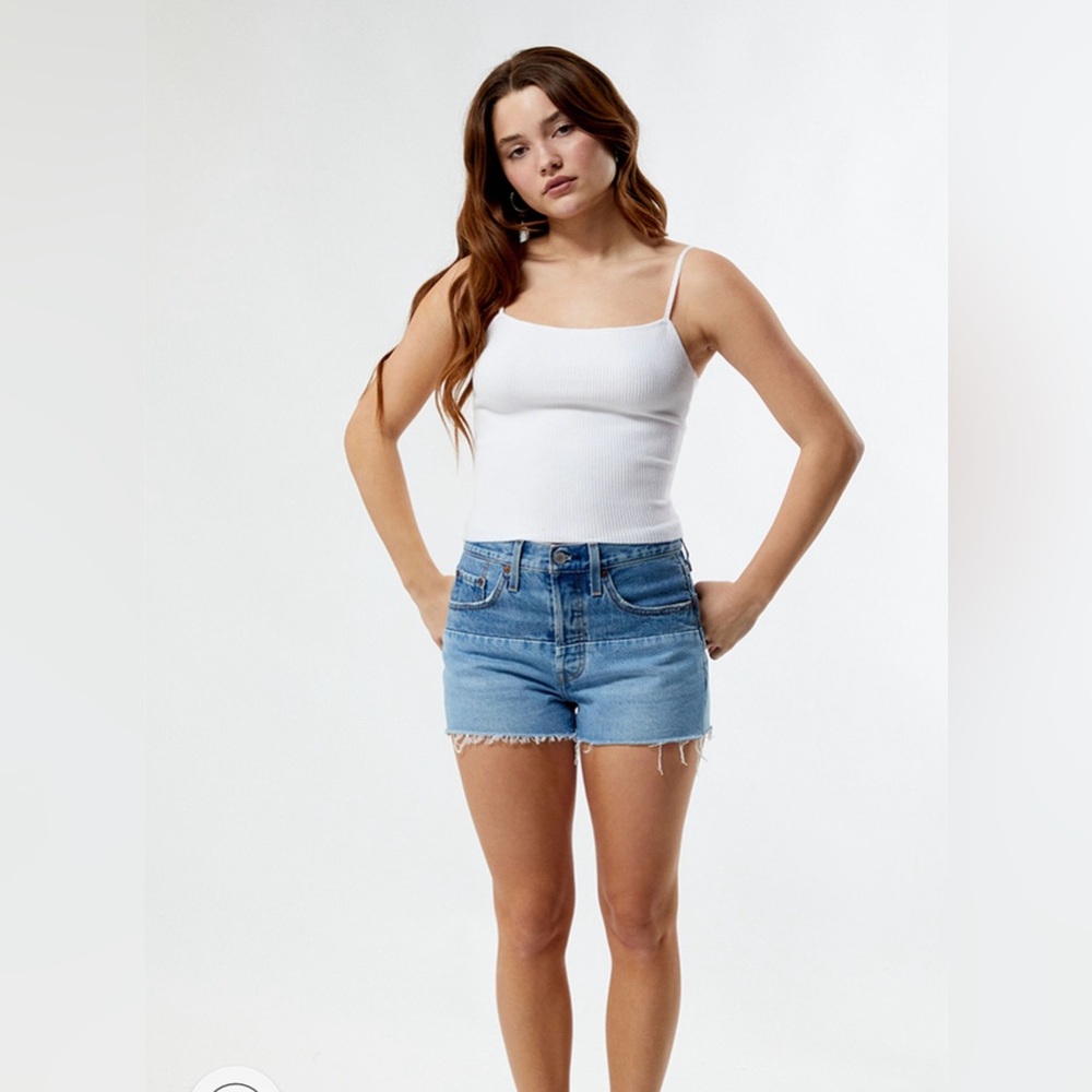 LA Hearts Tank White Size: Small (D12)